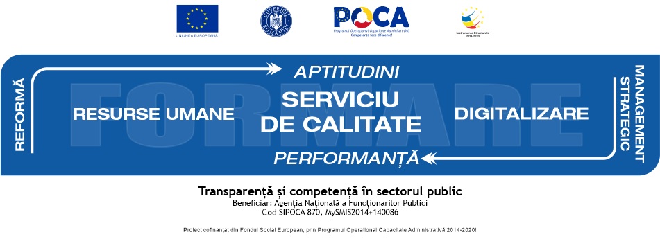 Transparență și competență în sectorul public. Cod Sipoca 870